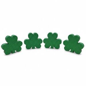 Glitter Shamrocks Set of 4 🍀
